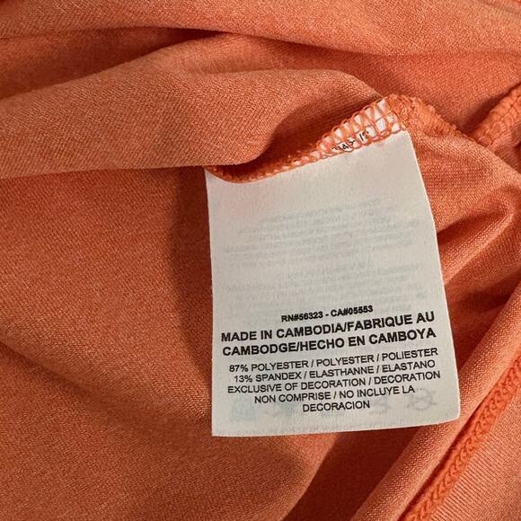 Nike Dri-FIT Golf Sleeveless Polo Tank Women’s XL Coral / White EUC - Picture 7 of 8